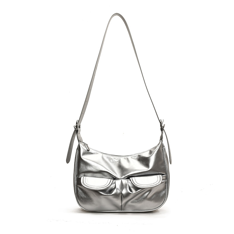 Maillard vintage underarm bag, single-shoulder bag, 2025 new style casual and versatile commuter women's bag, large capacity crossbody bag Item Picture