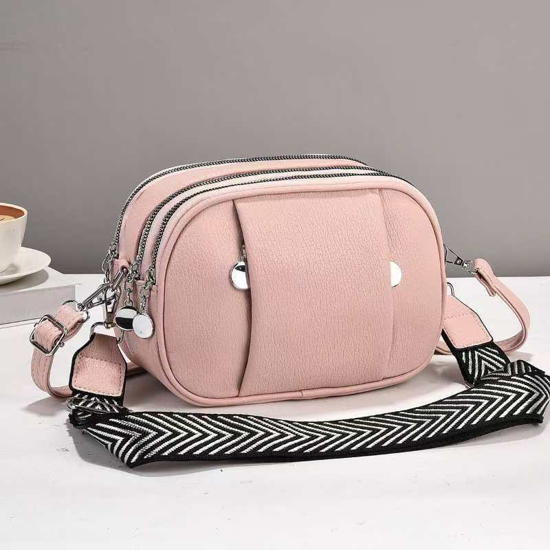 A new multi-layered small bag with a high aesthetic level, a cross-border niche quality small square bag, and a fashionable and versatile single-shoulder crossbody bag Specification drawing