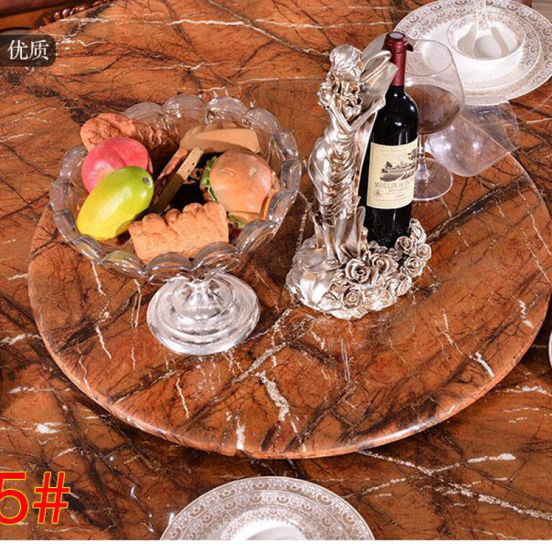 Marble countertop dining table, coffee table, TV cabinet, round table, stone surface, KTV, bar, restaurant, marble furniture wholesale one piece Application Scenario