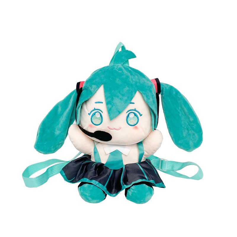 The new Hatsune Miku FUFU plush toy backpack 2024 is a cute cartoon doll backpack and a gift for the second dimension Item Picture