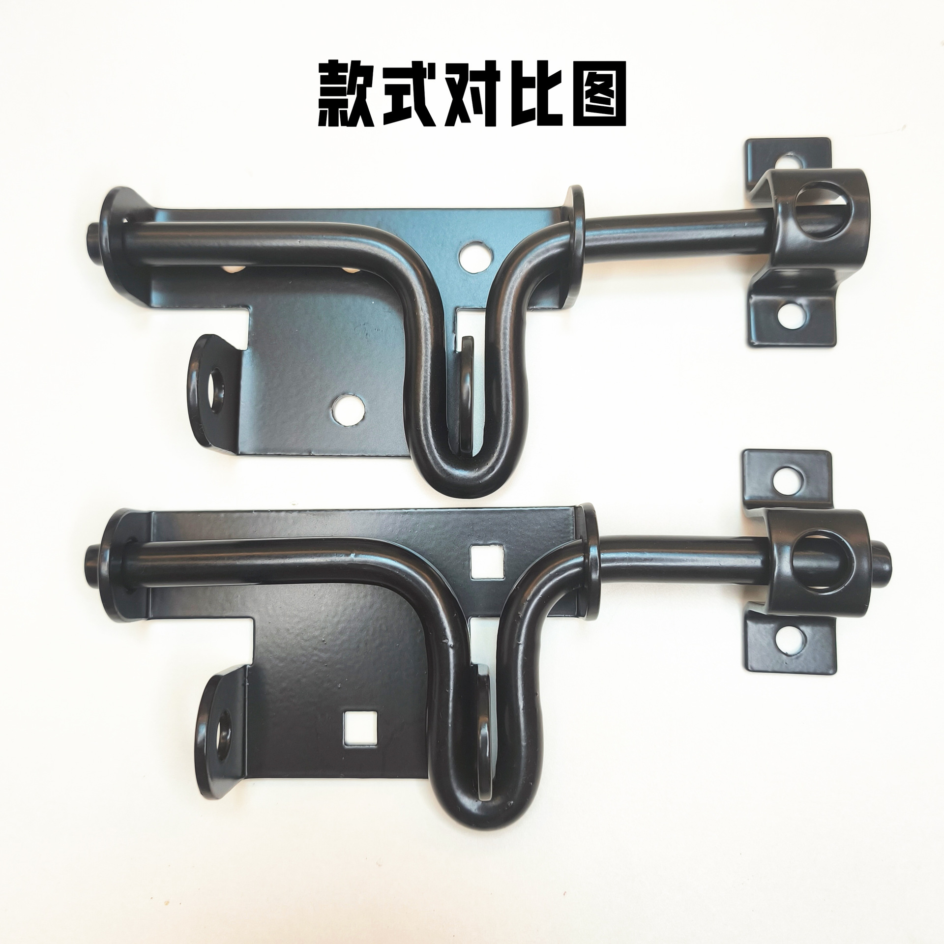 Fence Gate Latch Black American fence fence sliding latch door lock bolt Cross-border Amazon Item Picture