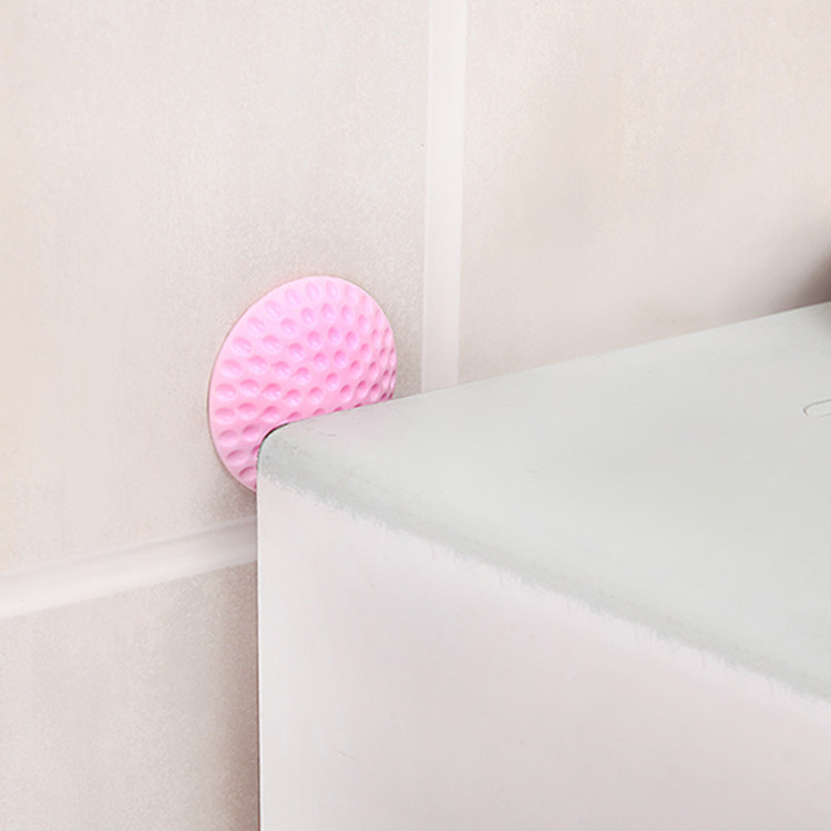 Silicone door rear wall anti-collision pad, safety door top self-adhesive door handle, silent anti-collision silicone particle door lock anti-collision pad Application Scenario