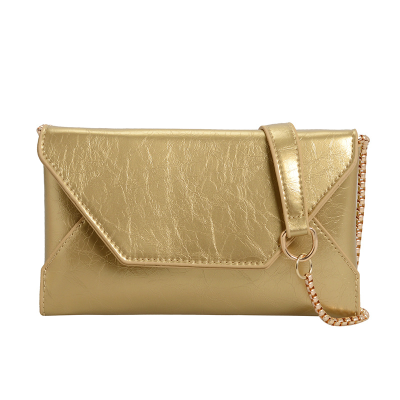 Crossbody bag, mobile phone bag for women, 2025 new style fashionable solid color envelope chain bag, versatile and simple single-shoulder mobile phone bag Item Picture