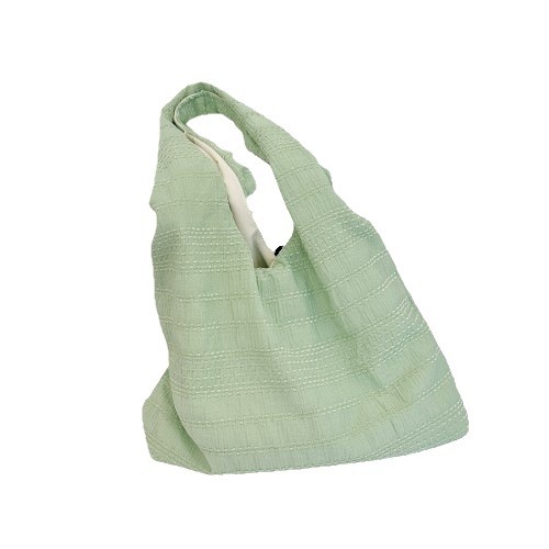 3682 solid color, fresh and simple commuting Korean style, simple large-capacity shopping bag, single-shoulder bag, thin student schoolbag Item Picture