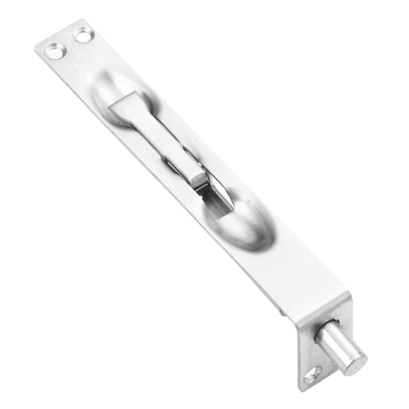 Thickened stainless steel anti-theft concealed latch for fireproof door, double door with mother and child, simple and invisible push-type latch for home use Item Picture