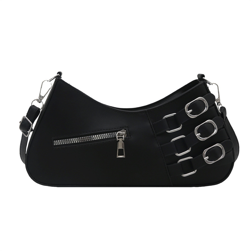 Cross-border niche retro spicy girl style trendy underarm small bag, fashionable and versatile, with a unique design sense, women's single-shoulder bag Item Picture