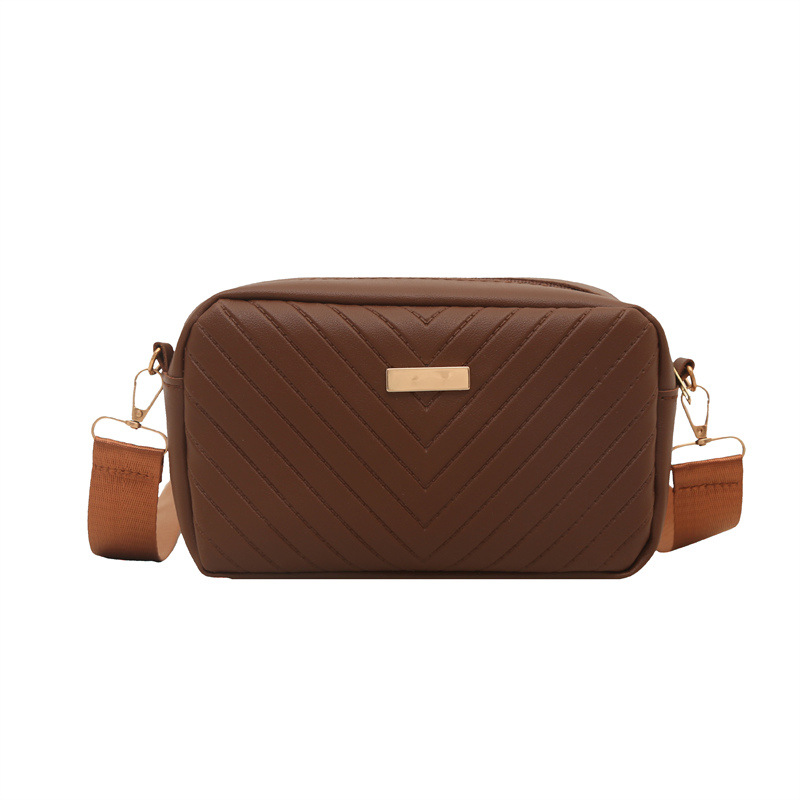 The 2025 new wavy pattern women's bag is fashionable and versatile. The embroidered camera bag and the casual single-shoulder small square bag are cross-border trends Item Picture
