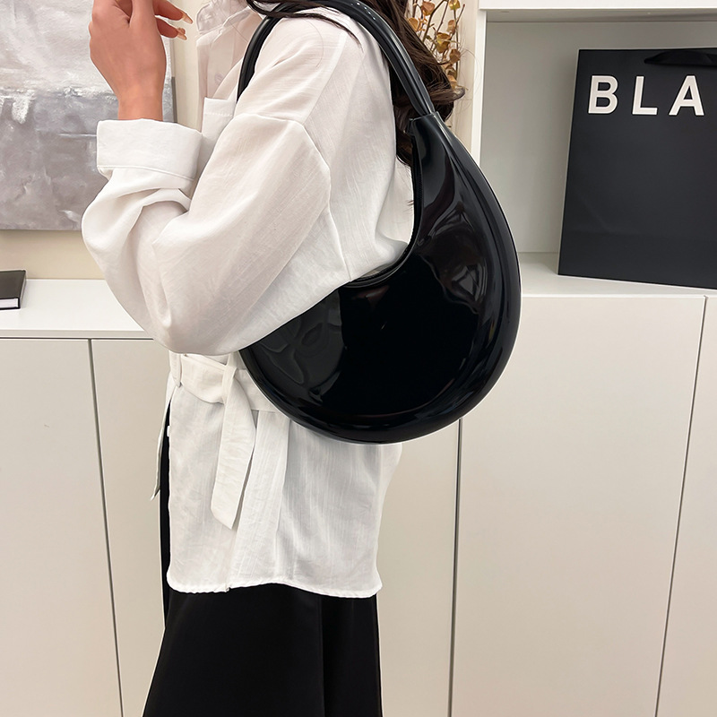 Cross-border fashion pleated bag for women 2025 Spring New Style, trendy retro casual cloud bag, simple crossbody handbag Specification drawing