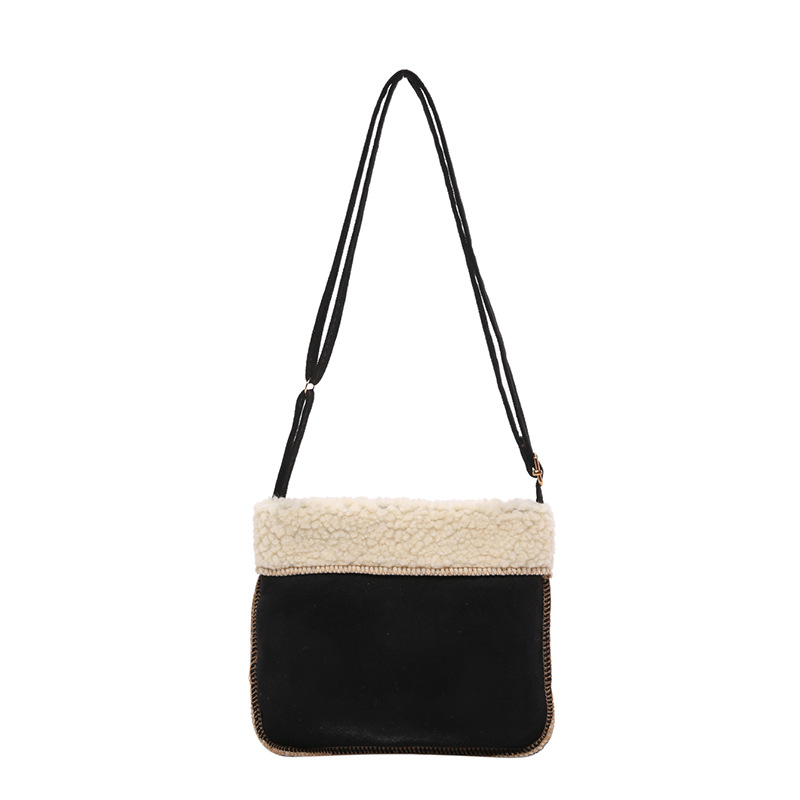 Niche design autumn and winter plush bag 2024 new women's bag, popular commuting single-shoulder crossbody bag, furry phone bag Item Picture