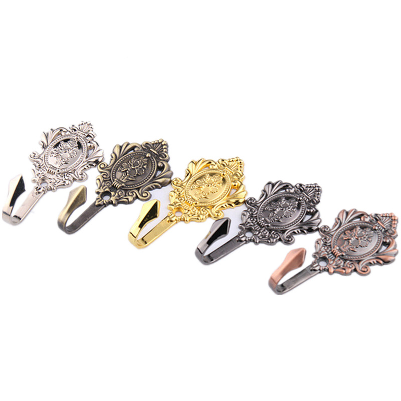 The manufacturer's cross-border AliExpress new product, curtain classical wall hook, zinc alloy antique wall hook, hook A12 details Picture