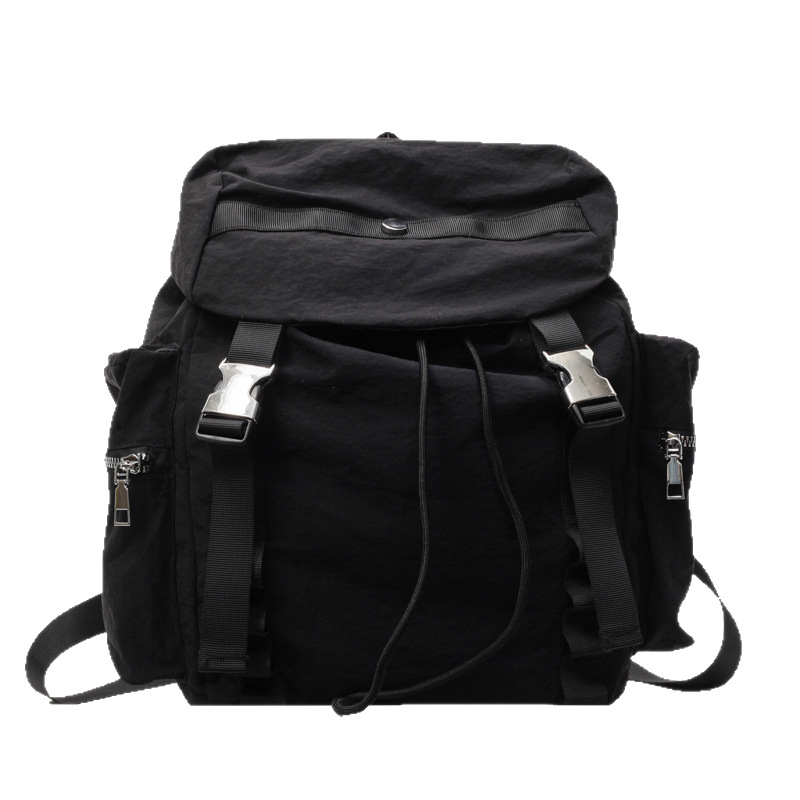 2025 Summer New forest-themed campus minimalist ins student laid-back style casual large-capacity nylon fabric backpack Item Picture