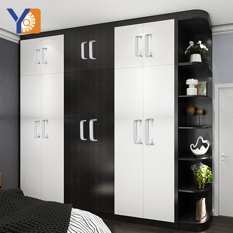 Wholesale modern solid space aluminum alloy hardware handles for drawers, wardrobes, cabinets, cabinets, shoe cabinets and door handles details Picture