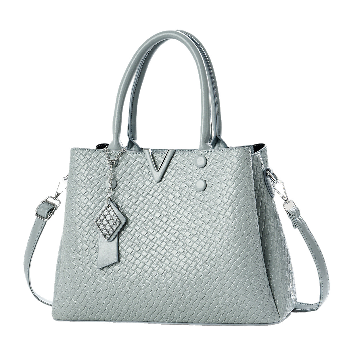 Ladies' large-capacity bag 2025 new woven material practical handbag, elegant and high-end crossbody bag for commuting Item Picture