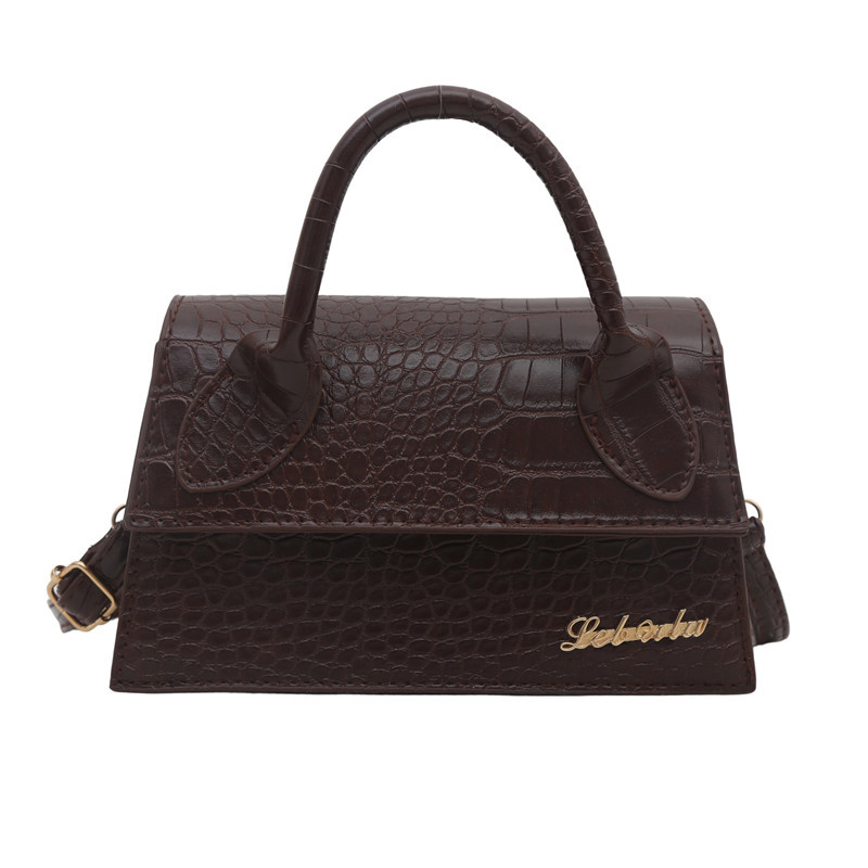 This year, the cross-border small square bag 2025 is a new style of fashionable and casual commuting crossbody bag from Europe and America, featuring a popular letter single-shoulder bag Item Picture