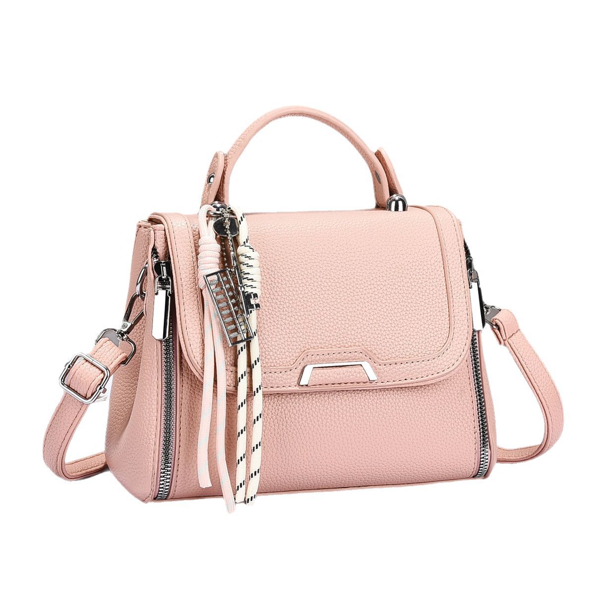 A new, versatile, large-capacity handbag with a soft leather, retro, single-shoulder, small square bag for cross-border women Item Picture
