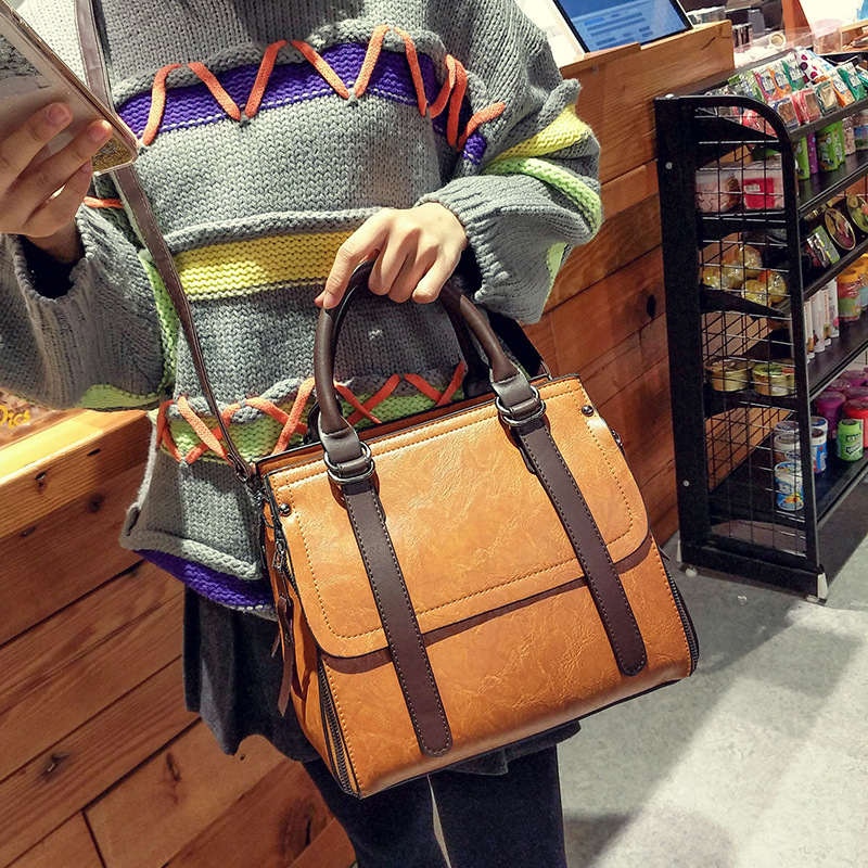 2022 new style of large bags, single-shoulder bag, Korean version, large capacity crossbody bag, handbag, women's large bag, fashionable women's bag Specification drawing
