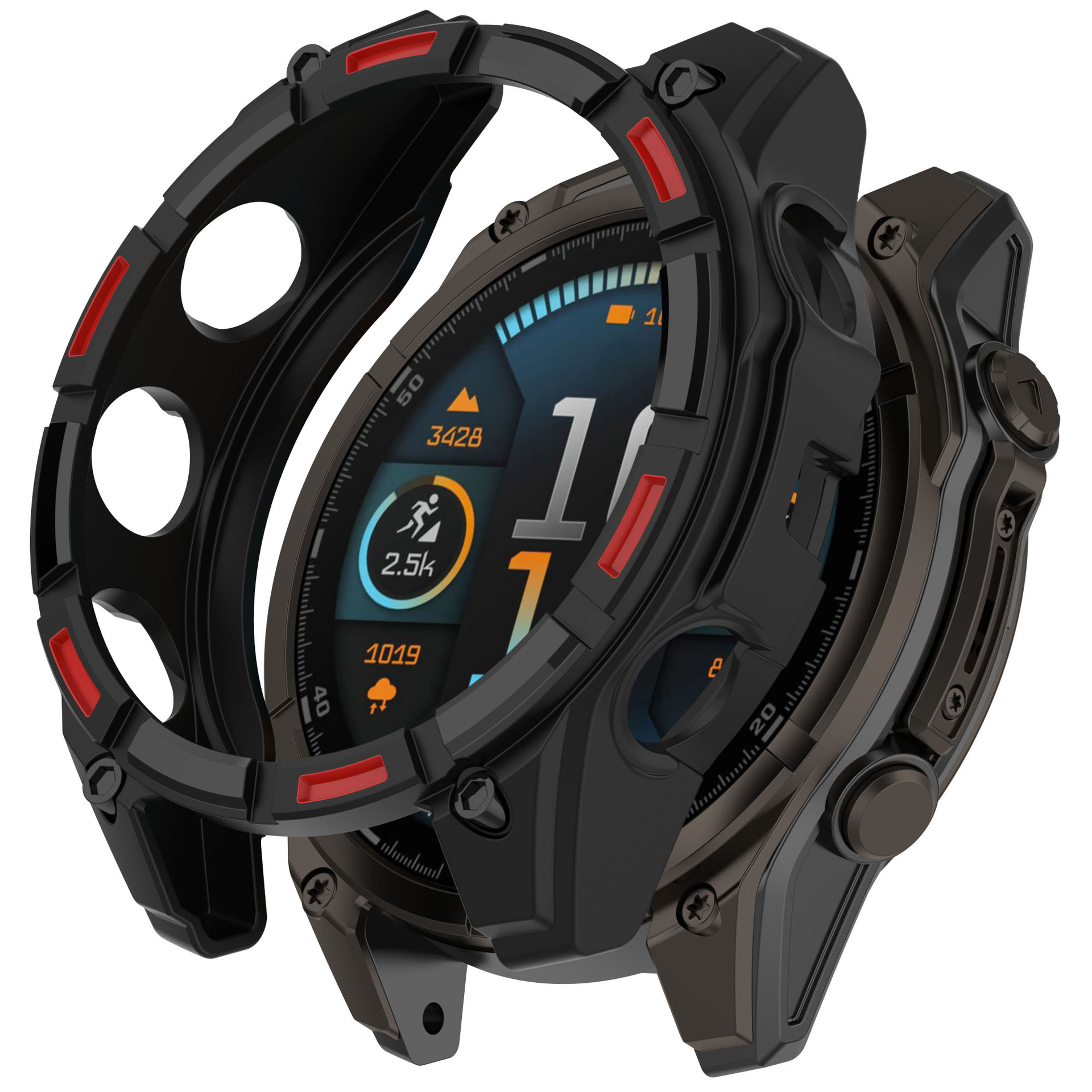 Suitable for Garmin Fenix8 skeletonized protective case. The fenix8 case is a semi-enclosed armor case Application Scenario