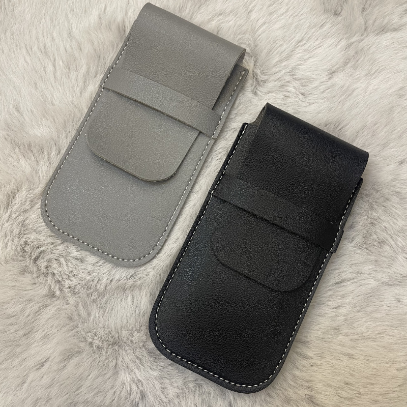 New in-stock PU leather watch storage bag, scratch-resistant portable watch storage bag, travel flip cover portable watch bag Item Picture