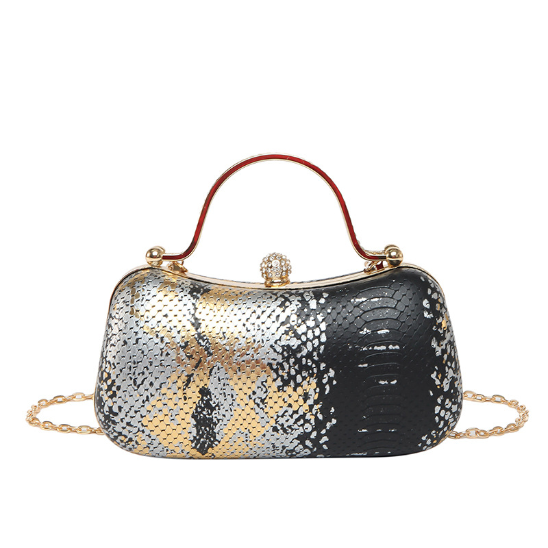 Cross-border Women's Bag 2025 New style hand-held coin purse, popular chain bag, stylish dinner bag, trendy single-shoulder crossbody bag Item Picture