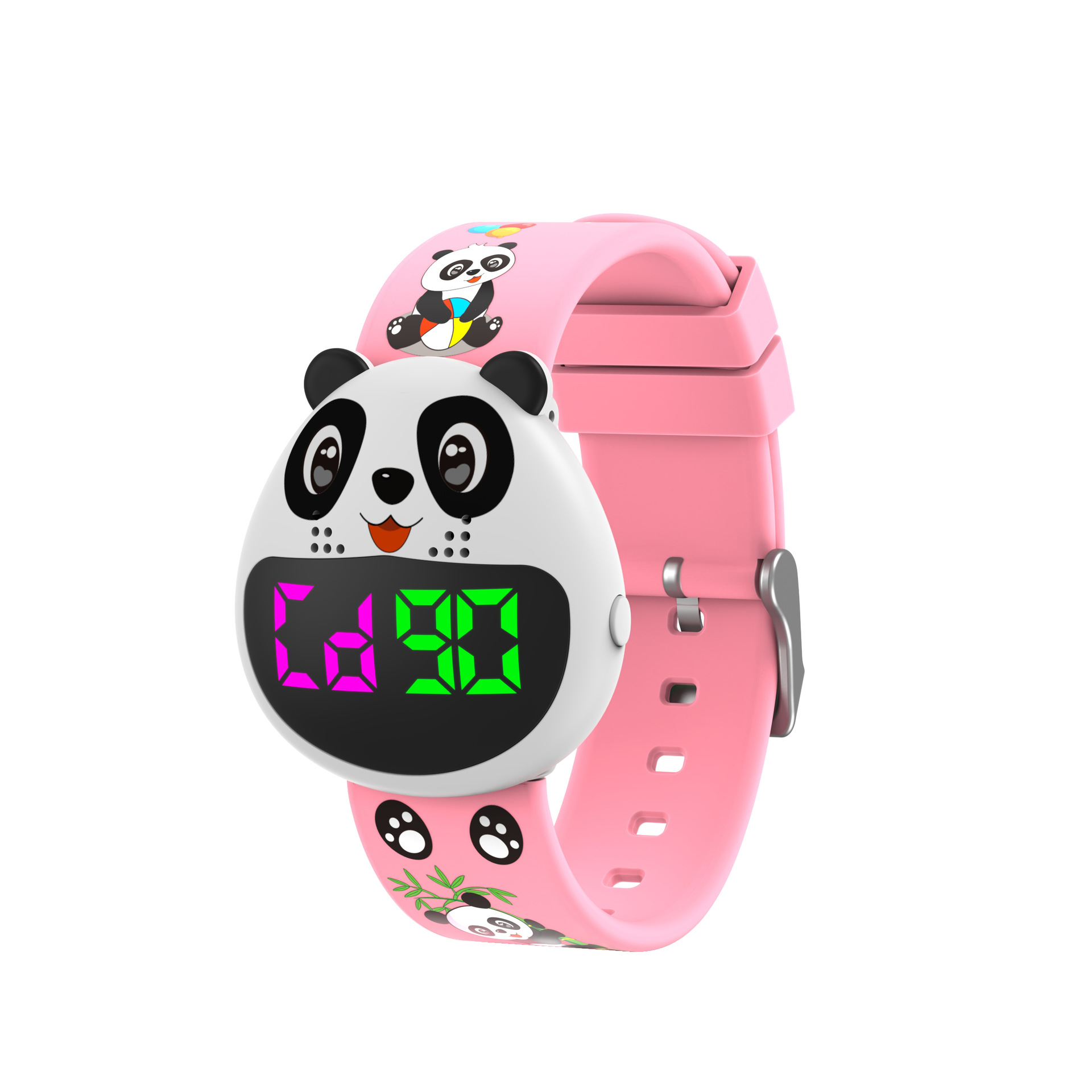 Cute cartoon wristband countdown timer alarm reminder wristband rechargeable children's music reminder smart wristband details Picture