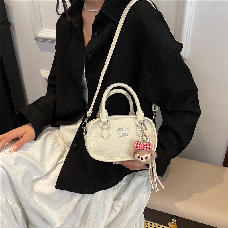 High-end quality bowling small bag for women, 2025 new style, versatile and stylish crossbody small square bag, single-shoulder handbag Specification drawing