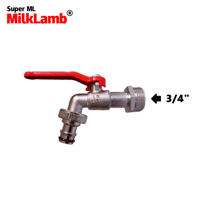 Cross-border exclusive 3/4x3/4 garden zinc alloy faucets, single-outlet zinc alloy faucets full figure