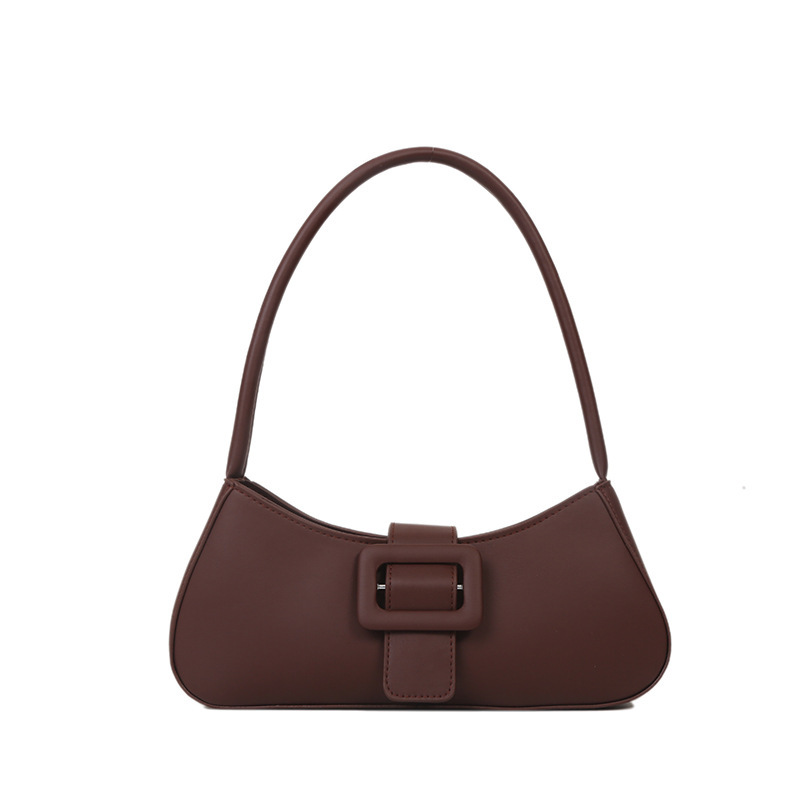 A unique French style baguette bag 2023 summer new fashion trend, simple and stylish, solid color underarm bag for women Item Picture