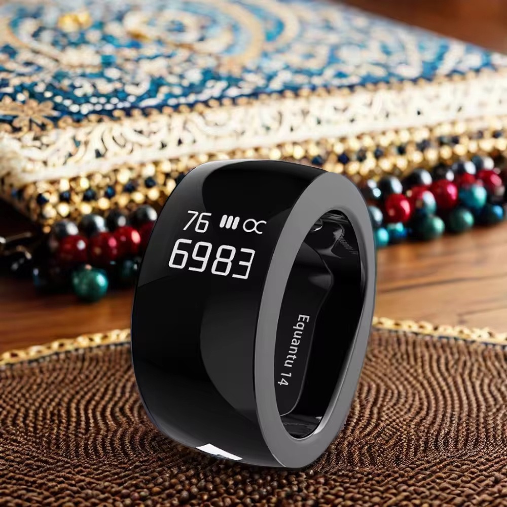 The popular smart ring counting ring in the Middle East, a touch electronic counter with time reminder smart ring Specification drawing