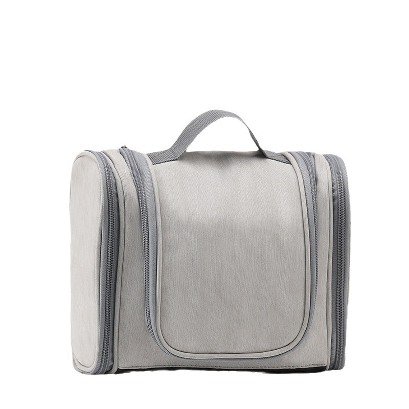 Wholesale of large pu leather toiletry and makeup bags for men and women, waterproof multi-layer storage bags, travel hook-up storage bags Item Picture