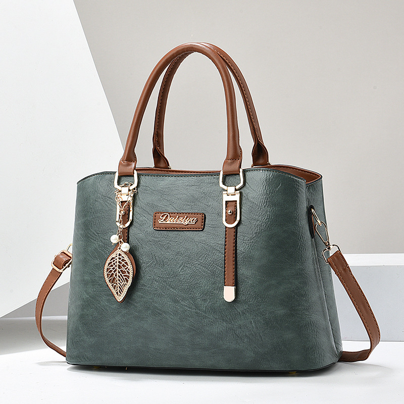 Fashionable women's tote bag 2024 new style middle-aged mom bag large capacity retro women's handbag Specification drawing