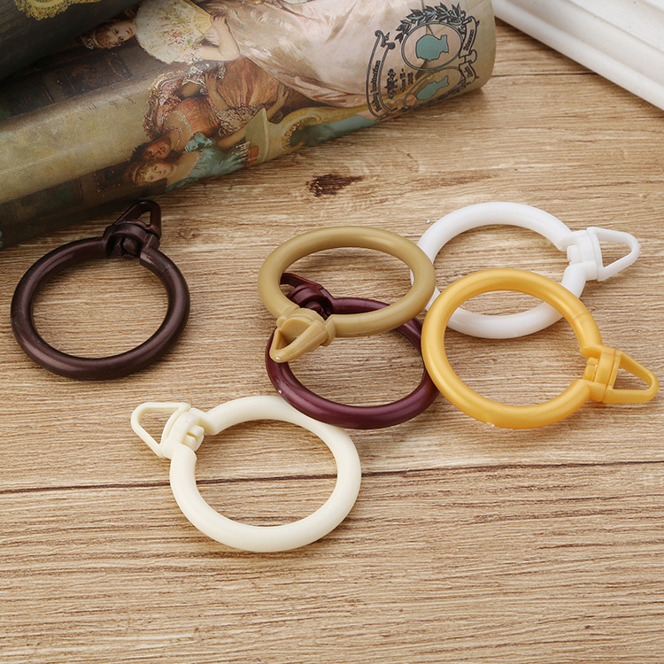 Wholesale of curtain accessories, electric Roman rod curtain ring, 32mm Roman rod special clothes drying rack universal hanging ring Specification drawing
