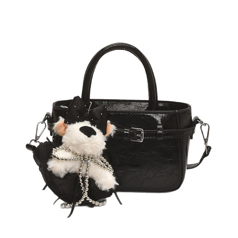 A retro and high-end hand-held small square bag for women in the summer of 2025, a fashionable and stylish solid color single-shoulder crossbody bag for commuting Item Picture