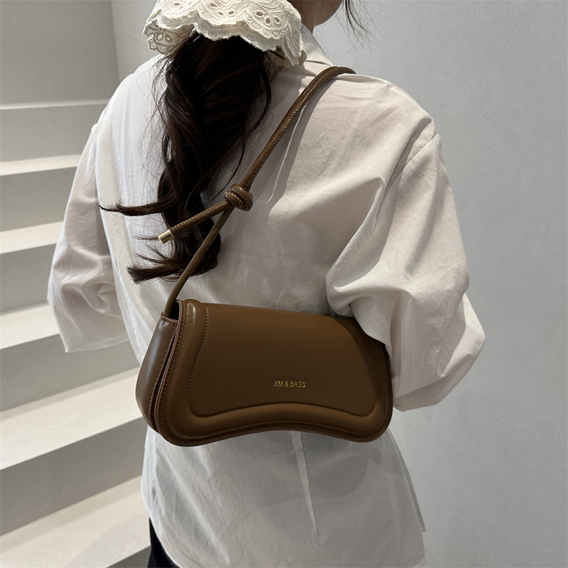 Casual commuting single-shoulder bag, underarm bag, niche design bag, women's 2025 summer new fashionable and trendy crossbody bag Specification drawing