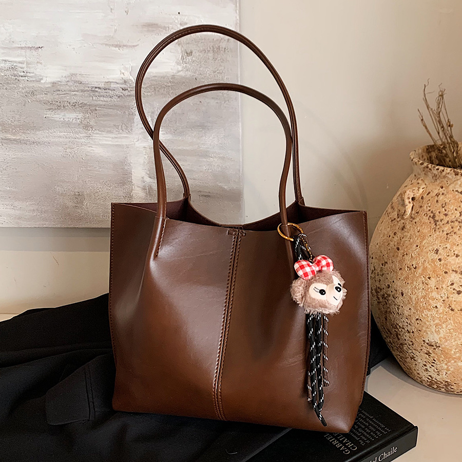 Large-capacity casual underarm bag 2024 new style simple and versatile single-shoulder shopping bag for work and commuting tote bag full figure