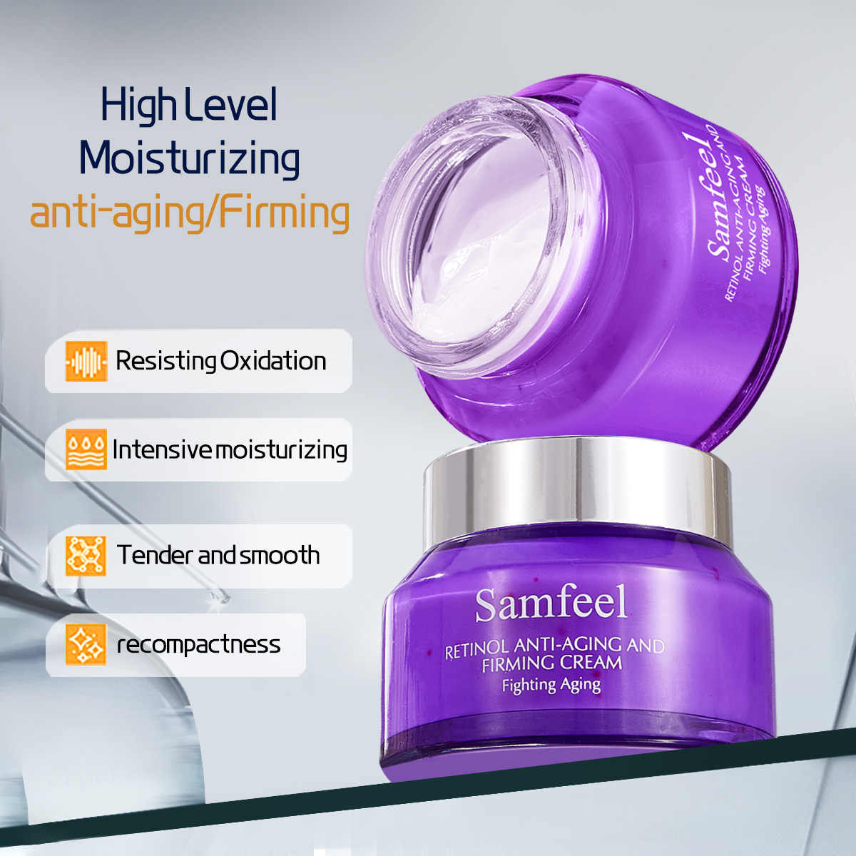 Retinol Anti-Aging and Firming Cream resisting oxidation  details Picture