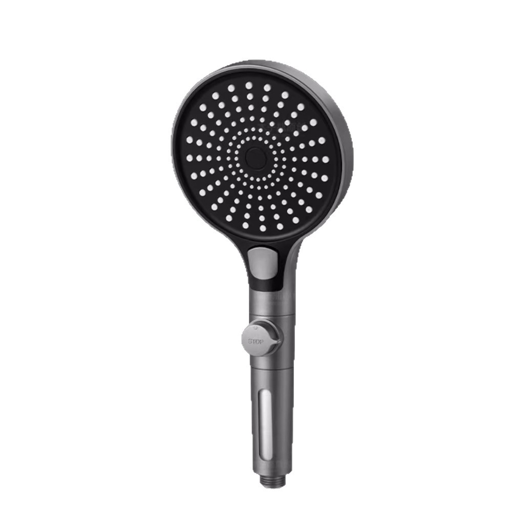 Pressurized showerhead, coarse hole, large water output, bath filter faucet, showerhead, one-button water-stop showerhead Item Picture