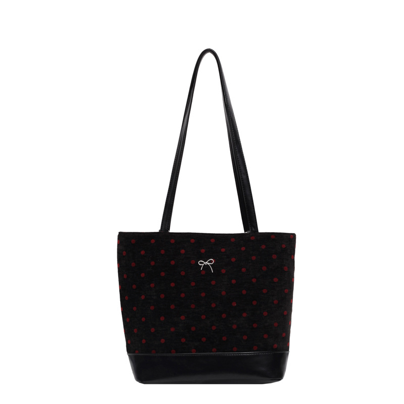New high-end commuting large-capacity tote women's bags, fashionable, elegant and simple single-shoulder bags and double-shoulder bucket bags Item Picture
