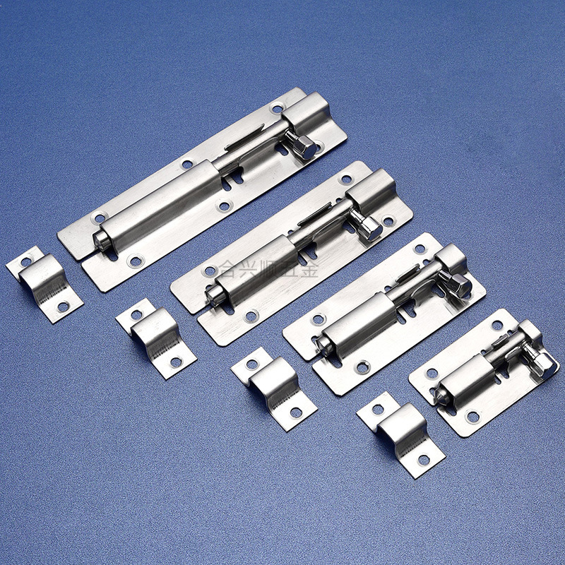Stainless steel latch, door bolt, door latch, wooden door, anti-theft latch, bathroom, thickened exposed, old-fashioned door latch, safety latch Application Scenario