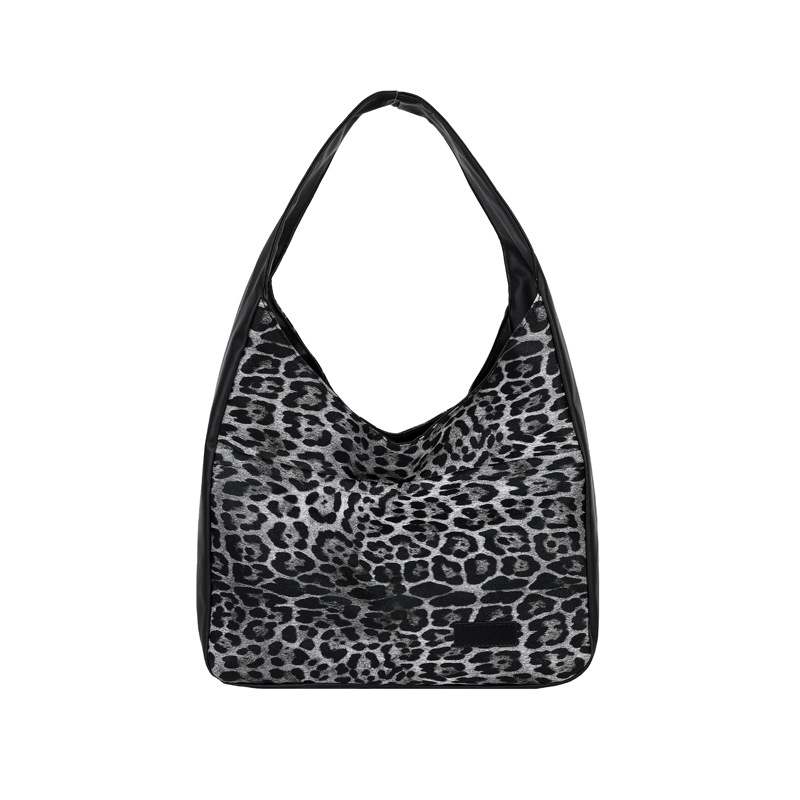 Summer new large-capacity leopard print single-shoulder tote bag for women, simple, retro, stylish and versatile, daily commuting crossbody bag Item Picture