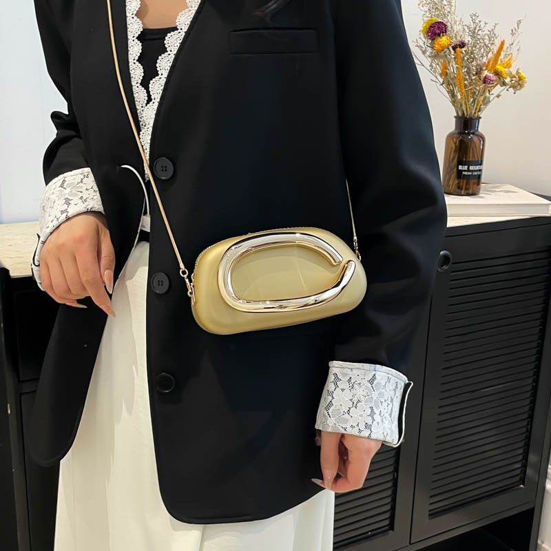 Unique and niche design box bag 2025 new style fashionable and niche single-shoulder bag, stylish and versatile chain crossbody bag for women Specification drawing