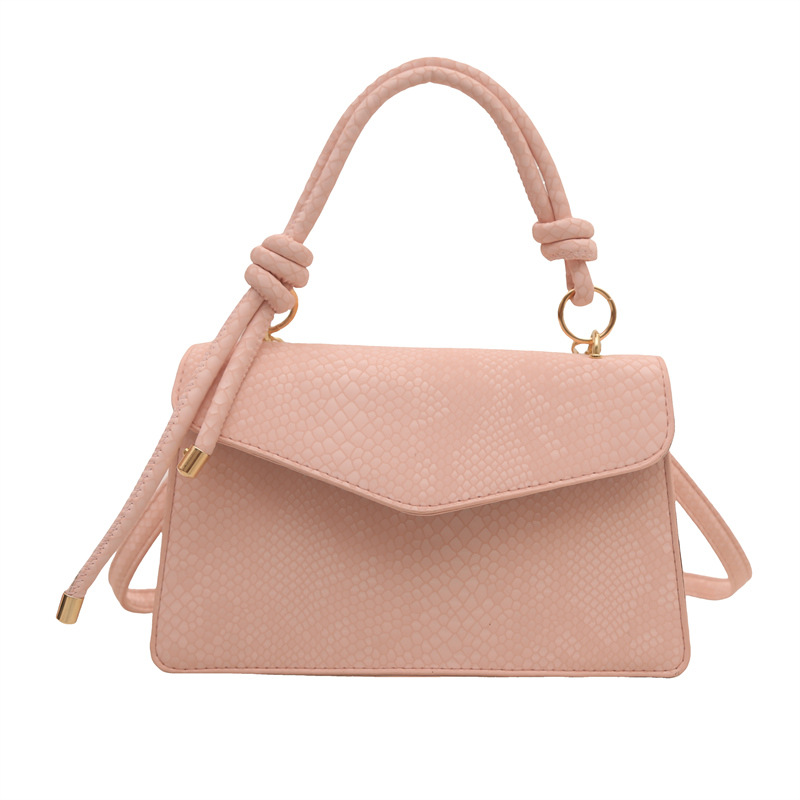 This new solid-color, stylish, embossed single-shoulder crossbody bag is a popular and personalized women's commuter bag this year Item Picture