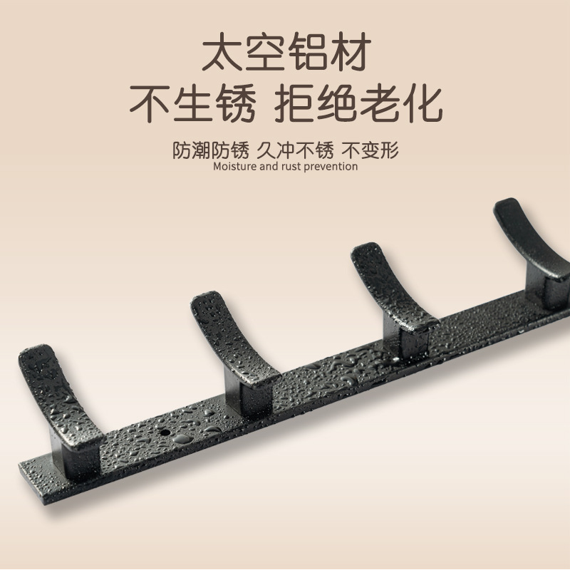 Bathroom, toilet, kitchen hooks, entrance foyer, coat hooks, wall-mounted, wall-hung clothes, wardrobe hooks without drilling details Picture