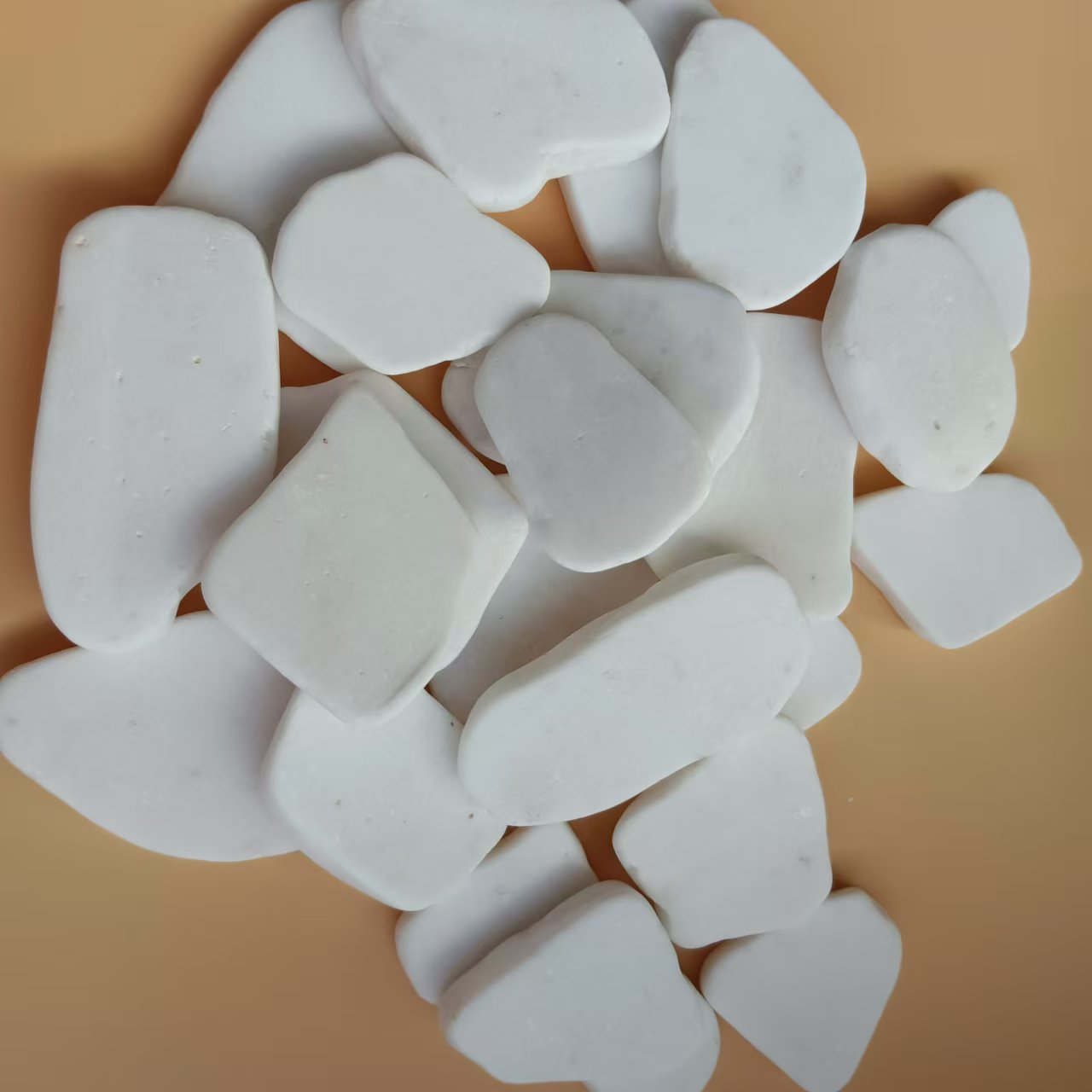 DIY creative painting stones, artificial slices of irregular white painting stones, flat stones Specification drawing