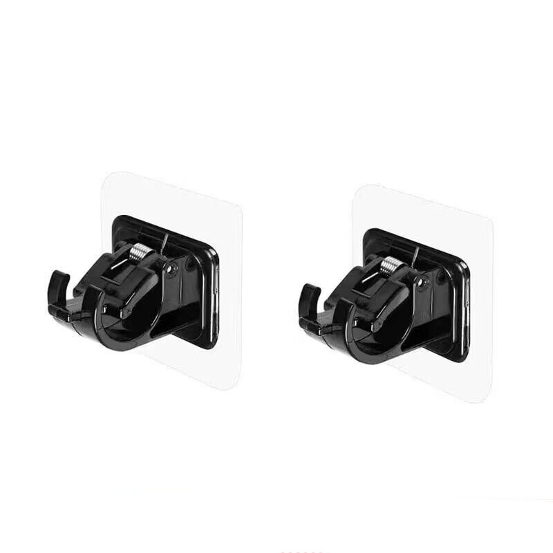 Telescopic rod fixator, curtain rod fixing clamp, sticker, no need for drilling, curtain, bath curtain, towel, door curtain hanging rod fixator Item Picture