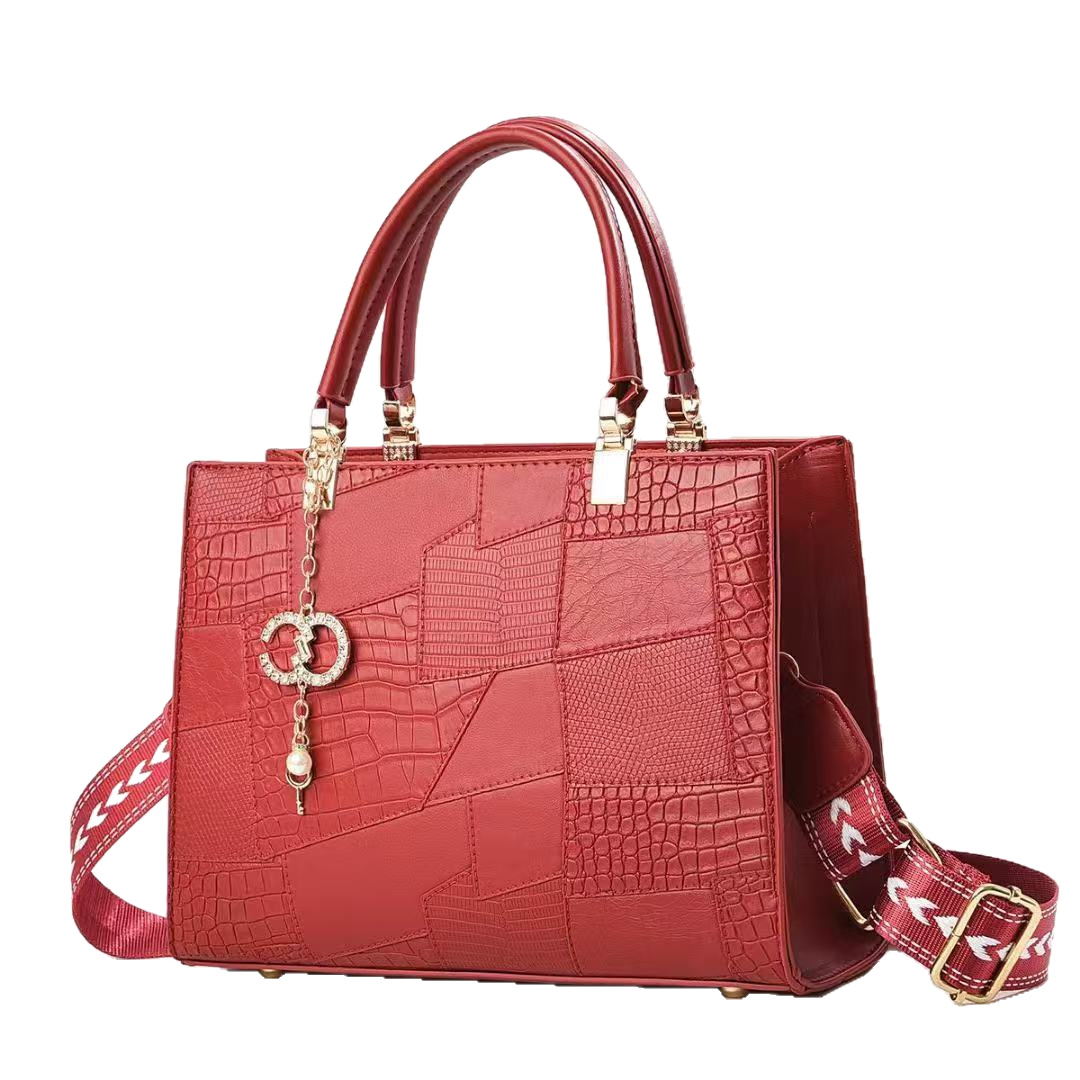 bags, a trendy wide-shoulder strap single-shoulder bag for Spring/Summer 2025, is a retro and versatile crossbody handbag Item Picture