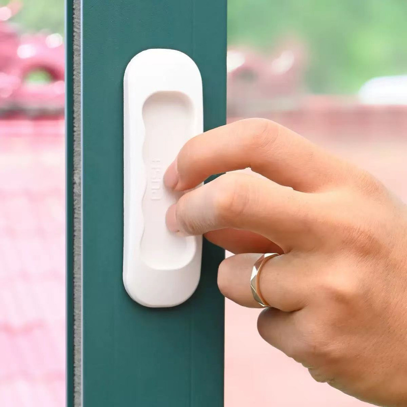 【 Self-adhesive without Drilling 】 Door handle, glass door, sliding door and window, drawer handle, sliding cabinet door without drilling details Picture