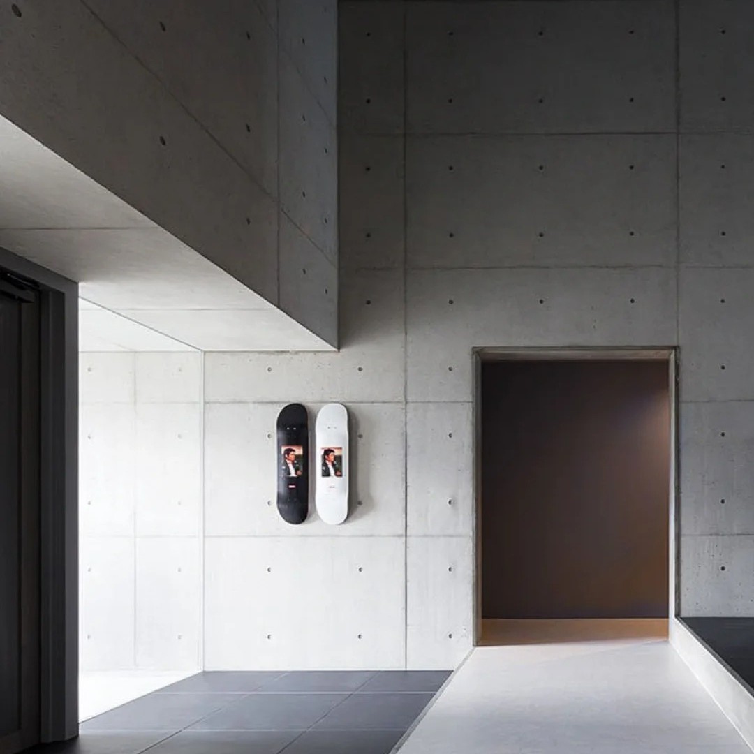 The manufacturer's water-clear concrete board, wormhole decorative hole cement board, hand-cast prefabricated board, water-clear board, wood grain Application Scenario