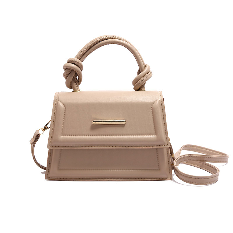 New simple crossbody bag for women's handbags, solid color, fresh and stylish texture, commuting single-shoulder small square bag Item Picture