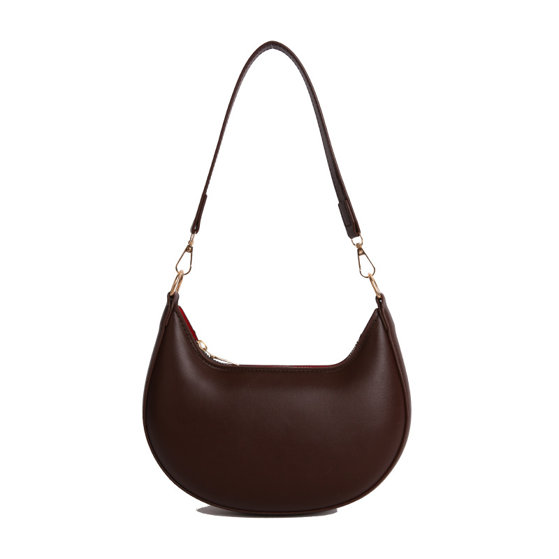2025 Summer New fashion single-shoulder bag, simple crescent bag, niche commuter bag, French underarm personalized women's bag Item Picture