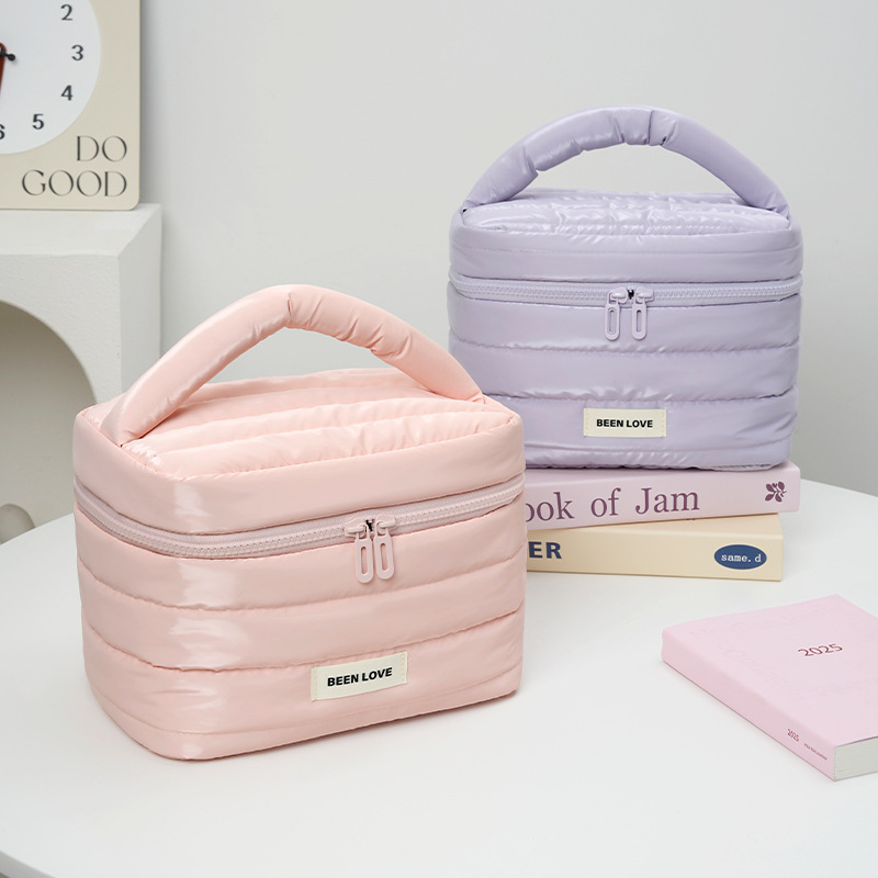 Runhui Xinghui Top and Bottom Cover Storage Bag, Travel Cosmetics storage Bag, Essential travel makeup bag, large capacity full figure